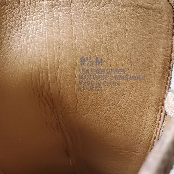 Arturo Chiang "JESS" Perforated Lace-Up Block Heel Open Toed Booties Size 9.5M - Picture 8 of 9